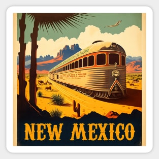 New Mexico Vintage Travel Art Poster Sticker